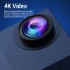 Action Camera 4K HD, Cycling Video Camera with 2" Display Rain Proof Wide Angle Electronic Stabilization Wearable Cycling Camera view 4