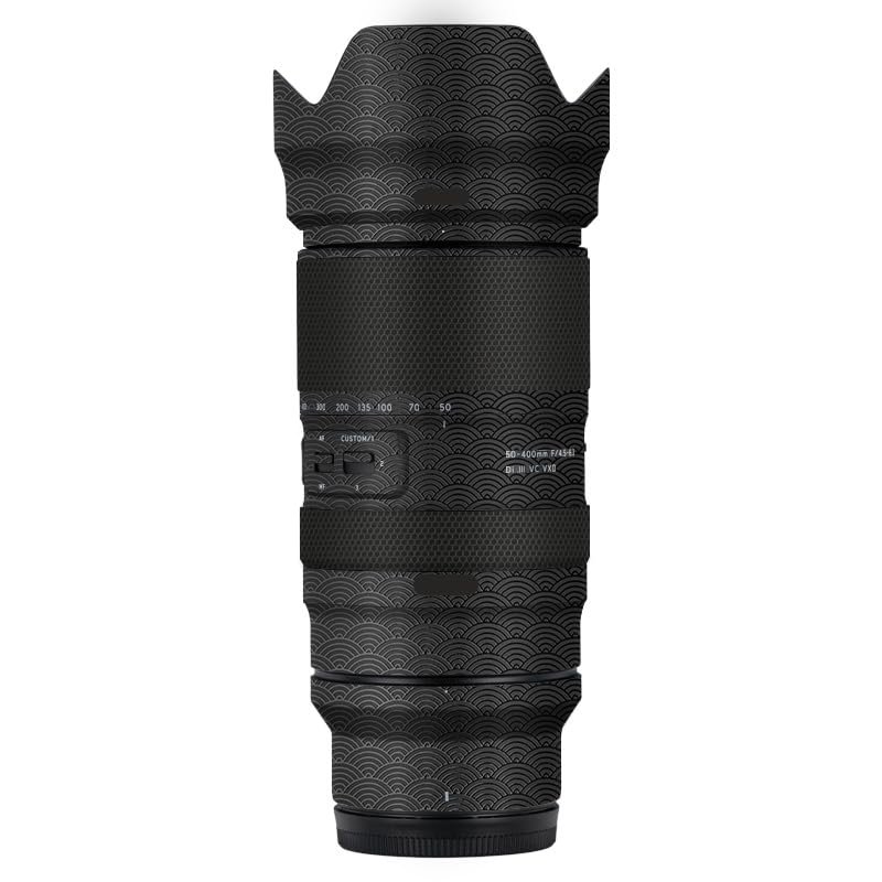 Anti-Scratch Camera Lens Sticker for Tamron 50-400mm F4.5-6.3 fit for Nikon Mount Coat Wrap Protective Film Skin Cover 50 400(Auspicious Clouds Black)