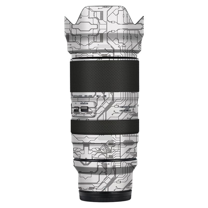 Anti-Scratch Camera Lens Sticker for Tamron 50-400mm F4.5-6.3 fit for Nikon Mount Coat Wrap Protective Film Skin Cover 50 400(Circuit White)