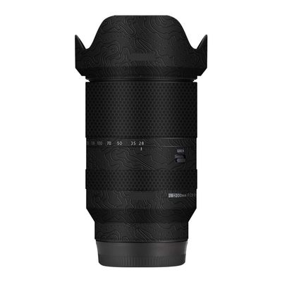Lens Cap Skin Anti-Scratch Camera Sticker for Tamron 28-200mm fit for Sony Mount Protective Wrap Film Body Protector Decal 28-200(Contour Black Glossy)