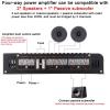Mulcort 7900W Car Audio Amplifier, 4 Channel 12V High Power Stereo Amplifier with Aluminum Alloy Housing for Car Sound System view 3
