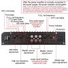 Mulcort 7900W Car Audio Amplifier, 4 Channel 12V High Power Stereo Amplifier with Aluminum Alloy Housing for Car Sound System view 4