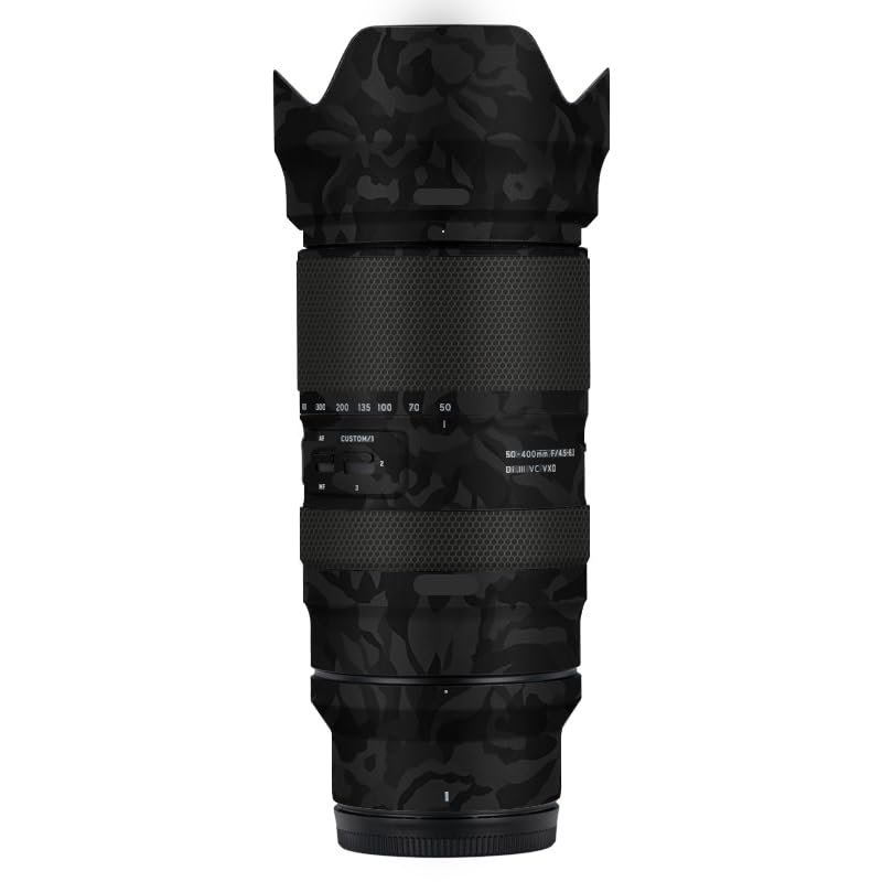 Anti-Scratch Camera Lens Sticker for Tamron 50-400mm F4.5-6.3 fit for Nikon Mount Coat Wrap Protective Film Skin Cover 50 400(Shadow Camo Black)