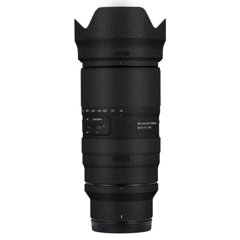 Anti-Scratch Camera Lens Sticker for Tamron 50-400mm F4.5-6.3 fit for Nikon Mount Coat Wrap Protective Film Skin Cover 50 400(Frosted Black)