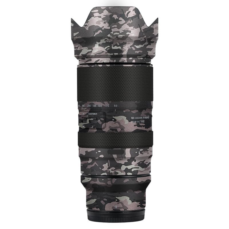 Anti-Scratch Camera Lens Sticker for Tamron 50-400mm F4.5-6.3 fit for Nikon Mount Coat Wrap Protective Film Skin Cover 50 400(Field Camouflage)