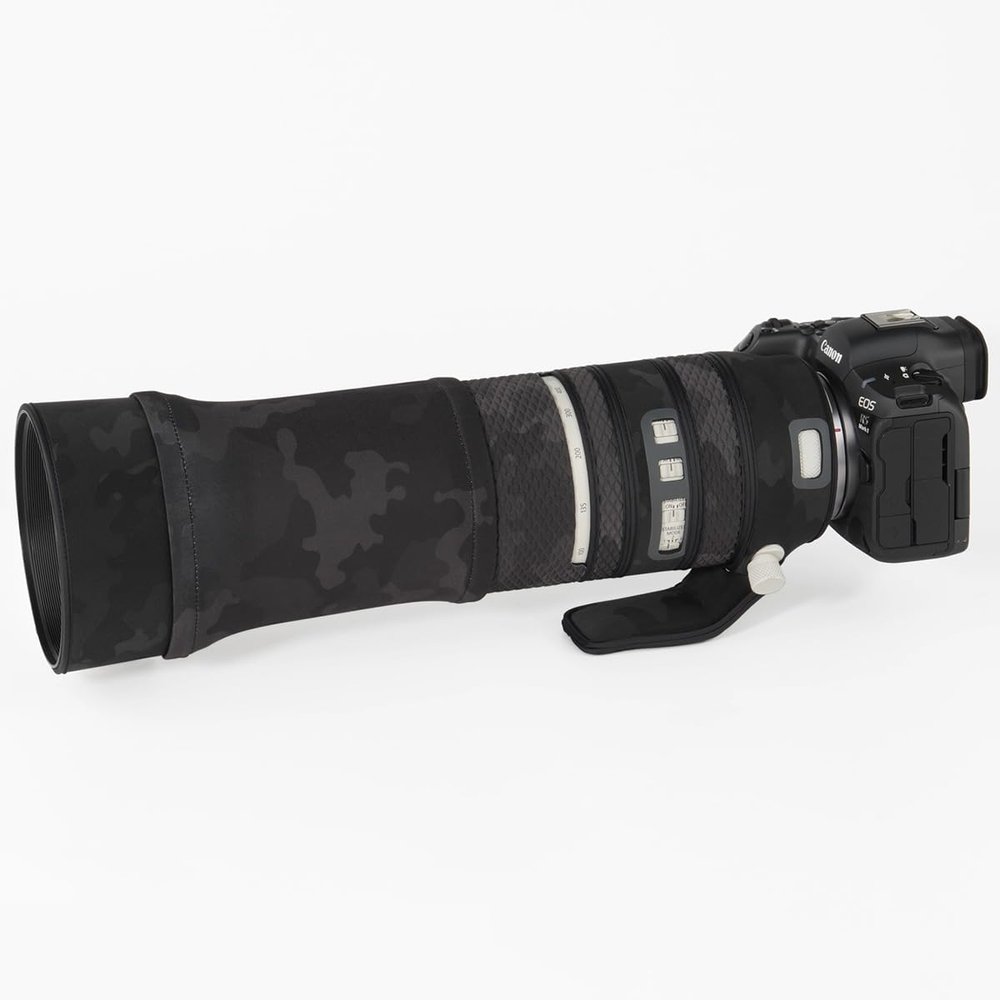 CHASING BIRDS Lens Camouflage Waterproof Coat for Canon EF 100-400mm F4.5-5.6 L is II USM Rainproof Lens Protective Cover Version IV (Shadow Black)