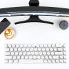 EBTOOLS Wired Gaming Keyboard, RGB Colorful Led Backlight, 60% Mini Keyboard, 68 Keys, Ergonomic Design, with Adjustable Feet, Plug and Play, Portable and (White Color Blue Switch) view 4