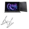 BoxWave Stand and Mount Compatible with YESTEL Android 11 Ultra-Strong Tablet T5 (10 in) - Compact QuickSwitch Stand, Portable Multi Angle Viewing Foldable Riser - Metallic Silver view 1