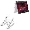 BoxWave Stand and Mount Compatible with ASUS Chromebook CX34 Flip (CX3401) - Compact QuickSwitch Stand, Portable Multi Angle Viewing Foldable Riser - Metallic Silver view 1