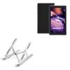 BoxWave Stand and Mount Compatible with ZZB Tablets Android 11 OS Q2 (7 in) - Compact QuickSwitch Stand, Portable Multi Angle Viewing Foldable Riser - Metallic Silver view 1