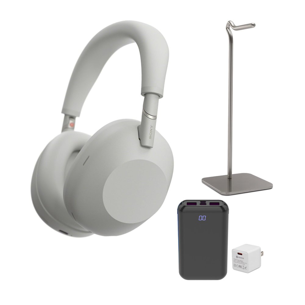 Sony - WH-1000XM6 Wireless Noise-CANCELING Headphones with Accessories - Silver