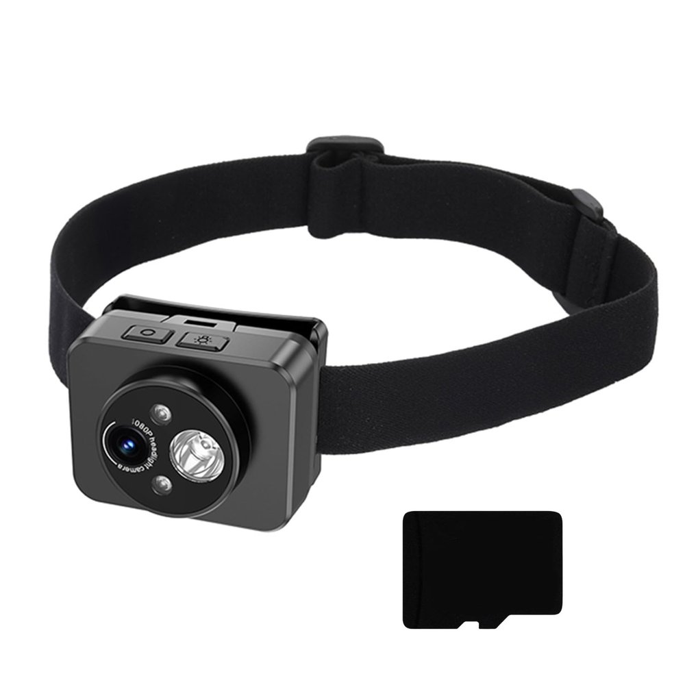 UncleS Night Sights Sports Recorder 1080P Head Mounted Camera Headlamp Camera For Adventurou Activity Photography Head Mounted