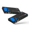 OREI 4K @ 120Hz HDMI Over Ethernet Extender Balun - HDBaseT UltraHD 8K@30hz CAT6/7 Cable with HDR, CEC & IR Control, RS-232 Up to 400 Ft Power Over Cable Audio Out (BK-EXB400R-K) view 1