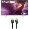 Samsung QN65S85FAFXZA 65 Inch OLED HDR 4K Smart TV with an AudioQuest Forest HDM48FOR225 2.25M 48G 8K-10K HDMI Digital Cable (2025) view 1