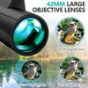 10X42 HD Monocular Telescope, Hand Held Telescope, FMC Lens, BAK4 Prism, Waterproof and Anti-Fog, Suitable for Bird Watching, Hiking, Camping, Traveling view 3