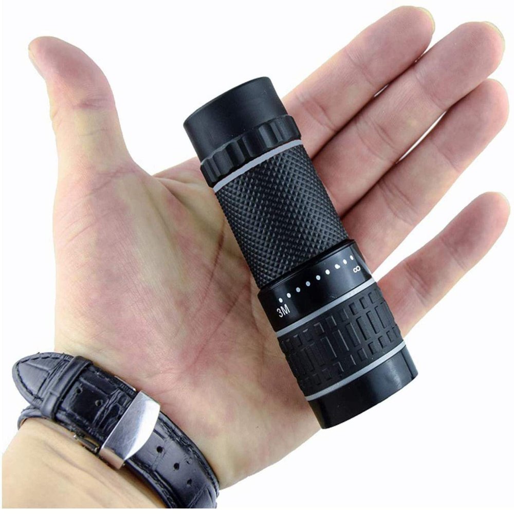 10x22 High Power Life Waterproof Monocular Compact with Smartphone Adapter BAK4 Prism FMC Lens Monocular for Adult Bird Watching, Outdoor Hunting, Travel