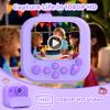 Kids Camera Instant Print: 1080P HD Digital Camera for Kids - Girls for Age 3-12 - Toddler Cameras Toys Gift for 4 5 6 7 8 9 10 11 Years Old - Cool Presents Ideals for Birthday Pruple view 3