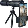 Adult Monocular Telescopes HD Monocular Telescope 4K 10-300x40mm Telephoto Zoom Monocular Telescope with Prism Lens for Beach Travel Outdoor Sports for Bird Watching view 2