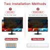 2 Pack 22 Inch Privacy Screen for Computer Monitor 16:10 Aspect Ratio, Eye Protection Anti Glare Computer Screen Cover, Removable Anti-Scratch Computer Screen Privacy Shield for 22''Widescreen view 4
