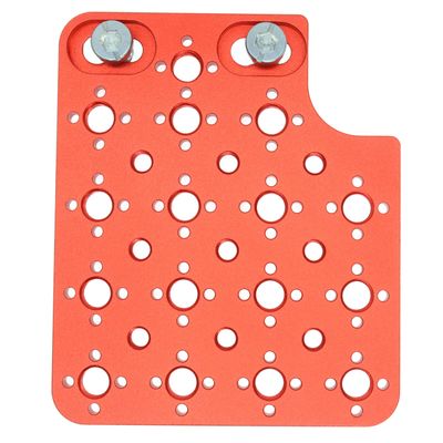 Side Expansion Plate Multi-Functional Cheese Plate with 1/4"-20 & 3/8"-16 Threads for ARRI Alexa Mini LF Teradek Vaxis Rig Follow Focus Motor Camera Monitor and Tripod, Red
