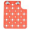 Side Expansion Plate Multi-Functional Cheese Plate with 1/4"-20 & 3/8"-16 Threads for ARRI Alexa Mini LF Teradek Vaxis Rig Follow Focus Motor Camera Monitor and Tripod, Red view 1