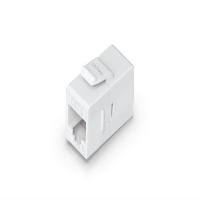 Ubiquity Cat6 Keystone Coupler, 12-Pack  UACC-Keystone-Coupler-C6  Flush-Mount RJ45 Pass-Through Couplers for Cat6 Ethernet Patch Panel Integration (Compatible with UACC-Rack-Panel-Patch-Blank-24)