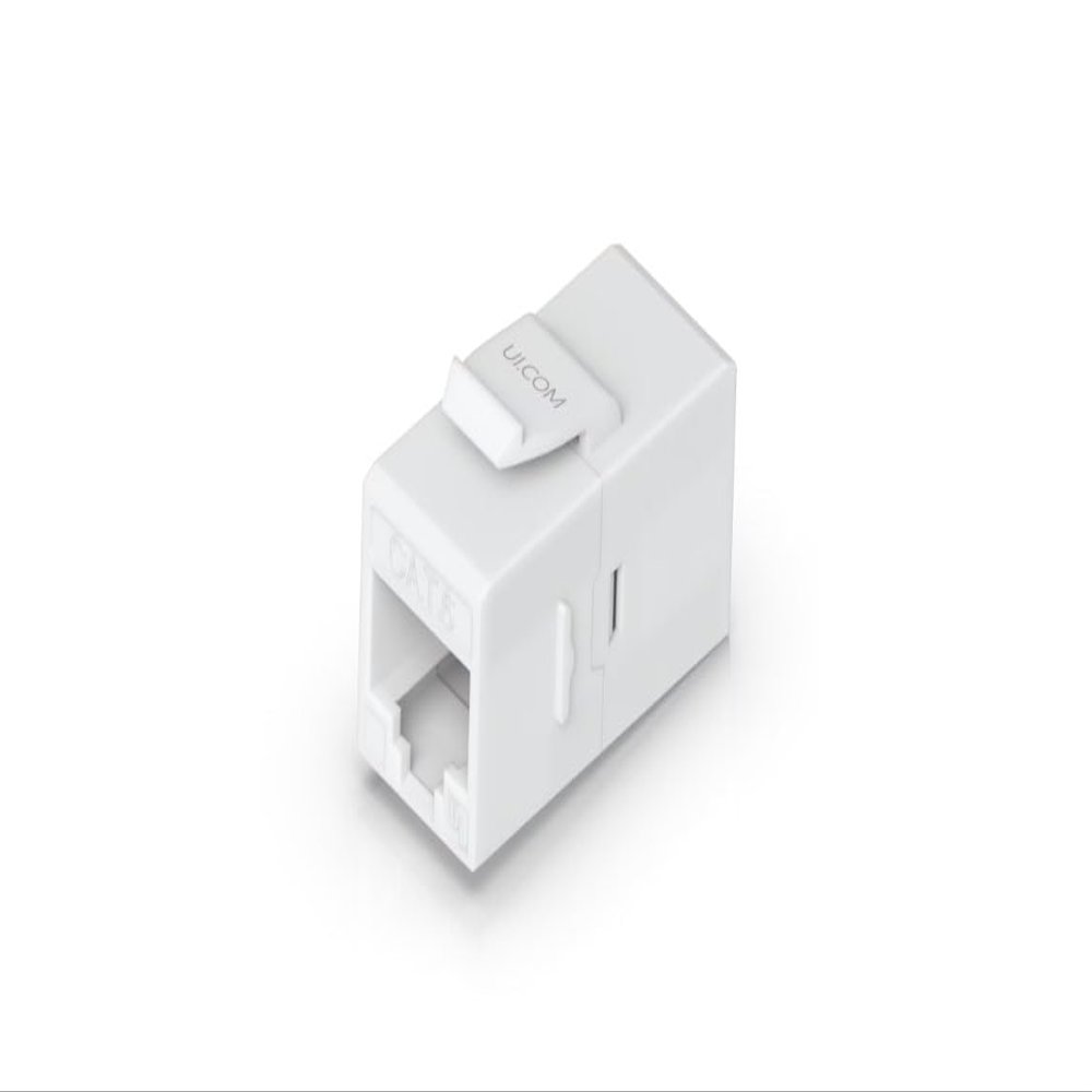 Ubiquity Cat6 Keystone Coupler, 12-Pack  UACC-Keystone-Coupler-C6  Flush-Mount RJ45 Pass-Through Couplers for Cat6 Ethernet Patch Panel Integration (Compatible with UACC-Rack-Panel-Patch-Blank-24)