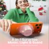 Small Bluetooth Speaker Gifts for Teens: Girls Boys Easter Basket Stuffers, 3 IN 1 Portable Magnetic Speaker with 9-Mode Lights, Waterproof Phone Stand for Desk, Cool Birthday Gadget Gifts for Adults view 2