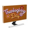 Baocicco Thanksgiving Day Waterproof 32 Inch Anti-Static Dust proof LCD/LED/HD Wool Funny Design Harvest Autumn Flowers Antistatic Water Resistant Television Cover for 32 Inch TV LED LCD OLED view 1