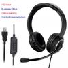 USB Wired Headset with Noise Cancelling Microphone, Over-Ear Design, Black, 6.5ft Cable, for PC, Laptop, Call Center view 3