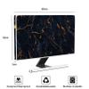 Baocicco Navy Blue and Gold Marble Screen TV Cover 32 Inch Ornamental Anti-Static LCD-Silky HD Panel Dust Protective Sleeve Compatible with iMac LCD LED PC, Desktop and Home 32 Inch TV view 2