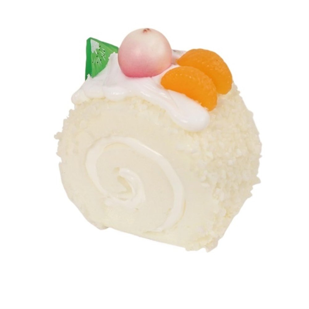 JDXQBLD Artificial Food Models Realistic Cute Fake Cake for Display Roll Cake Model Photography Props for Bakery Display Fake Dessert for HomeF 6 * 4 * 7CM