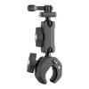 Whltzf Motorcycle Handlebar Camera Holder Double Ball Joint Adjustable Angles Heavy Duty Clamp Camera Mount for Sports Double Ball Head Action Mount view 3