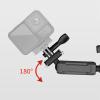 Whltzf Motorcycle Handlebar Camera Holder Double Ball Joint Adjustable Angles Heavy Duty Clamp Camera Mount for Sports Double Ball Head Action Mount view 4