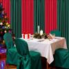 10ft x 8ft Red and Green Backdrop Curtains Polyster Photo Drapes Christmas Photo Backgrounds 2 Panels 5ft x 8ft for Party Wedding Birthday Home Photography Background view 2