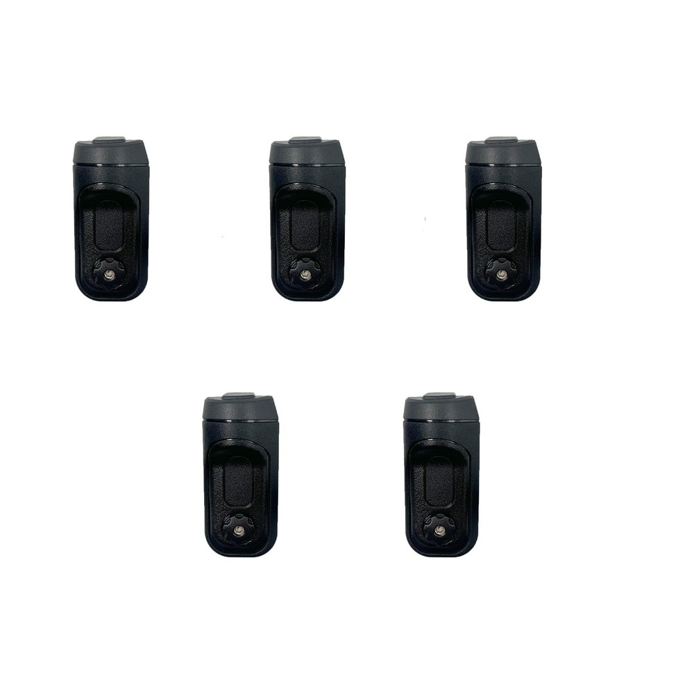 5pcs APX1000/APX2000/APX4000 Single Knob Dust Cover, Black Plastic Side Connector Port Protector for Two-Way Radio Accessories