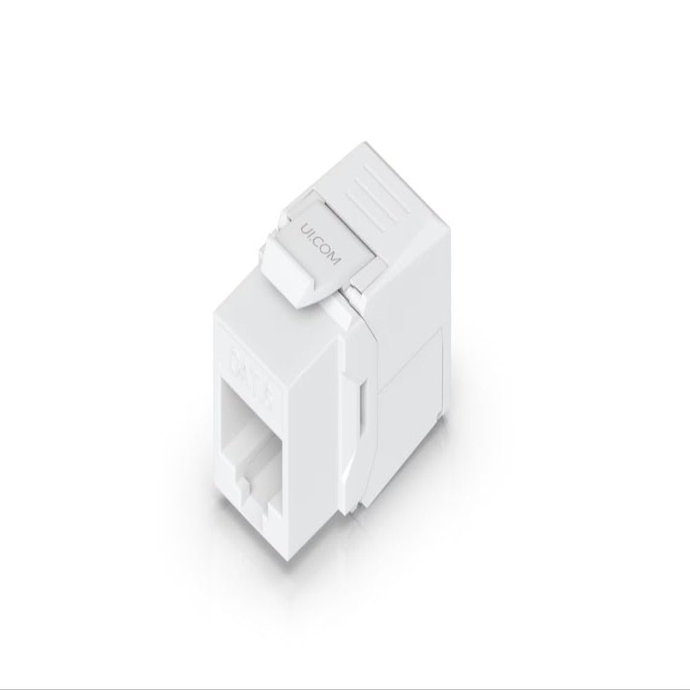 Ubiquity Cat6 Keystone Jack, 12-Pack Model UACC-Keystone-Jack-C6 Toolless Flush-Mount RJ45 Termination for 2326AWG Cat6 Ethernet Cabling (Compatible with UACC-Rack-Panel-Patch-Blank-24)