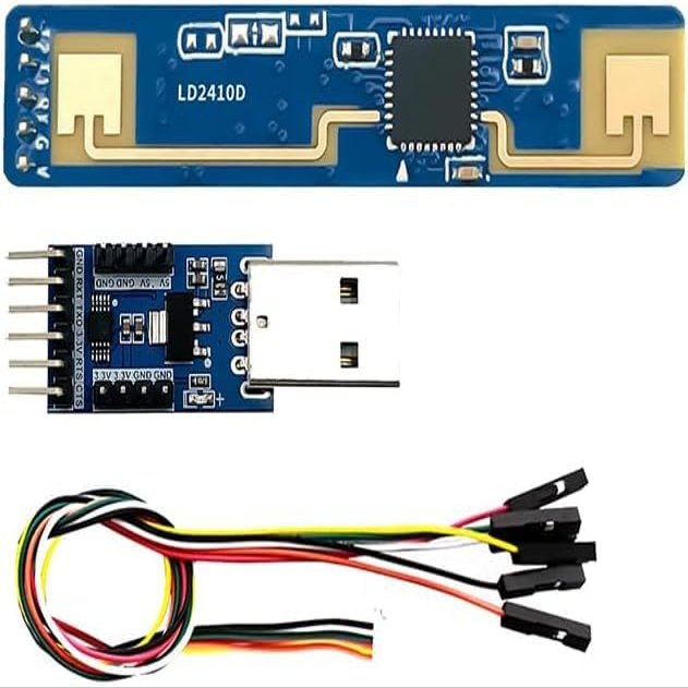 JMT HK-LD2410D 24G Human Presence Detection Module Millimeter-Wave Ra DAR Perception Switch Smart Sensor 0.75M Distance Measurement (Module Kit)