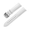 HMFang Genuine Leather Strap Women's Soft Leather Lychee Grain Cowhide Watch Strap Men's Waterproof 14 16 18mm Watch Chain Accessories(White,20mm) view 1