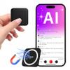 128GB Mini AI Voice Activated Recorder with Transcription to Text: 0.24-Inch Thin, Chat GPT Transcribe & Summarize & Translation, Magnetic Audio Recorder for Lectures, Meetings, Calls, Interviews view 1