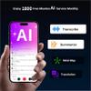 128GB Mini AI Voice Activated Recorder with Transcription to Text: 0.24-Inch Thin, Chat GPT Transcribe & Summarize & Translation, Magnetic Audio Recorder for Lectures, Meetings, Calls, Interviews view 3