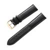 HMFang Genuine Leather Strap Women's Soft Leather Lychee Grain Cowhide Watch Strap Men's Waterproof 14 16 18mm Watch Chain Accessories(Red rose buckle,17mm) view 3