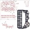Alexa 35 Side Panel Plate, Side Mounting Extension Cheese Plate Kit 3/8"-16 Screw Thread Rig Wireless System Follow Focus Motor view 2