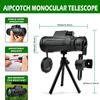 12X50 HD Small Portable Telescope for Adults. High Power Waterproof Small Portable Telescope Telescope. with Smartphone Adapter&Tripod for Wildlife Bird Wa view 2