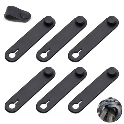 6 Pcs Rubber Cable Ties Reliable Brake Line Ties Brake Line Protector Wire Organizer for Motorcycle Frame Accessory