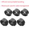 6 Pcs Rubber Cable Ties Reliable Brake Line Ties Brake Line Protector Wire Organizer for Motorcycle Frame Accessory view 4