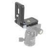 Tangxi DSLR Camera L Bracket, Foldable L Shaped Tripod Quick Release Plate with 1/4" and 3/8" Thread, Vertical Horizontal Switching view 1