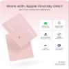 Spotelo [ Apple Mfi Certified ] Wallet Tracker Card Works with Apple find My(iOS Only) Tracking Card, Rechargrable Smart Tracker, 1.7mm IP68 Waterproof Item Locator for Luggage, Passport, Bags-Pink view 2