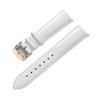 HMFang Genuine Leather Strap Women's Soft Leather Lychee Grain Cowhide Watch Strap Men's Waterproof 14 16 18mm Watch Chain Accessories(Silver buckle white,17mm) view 4