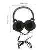 POPETPOP Portable Over Ear Headset with Noise Reduction Microphone for Computer and Laptop Wired High Sensitivity Music Headphone with Breathable Comfortable Design Black view 2